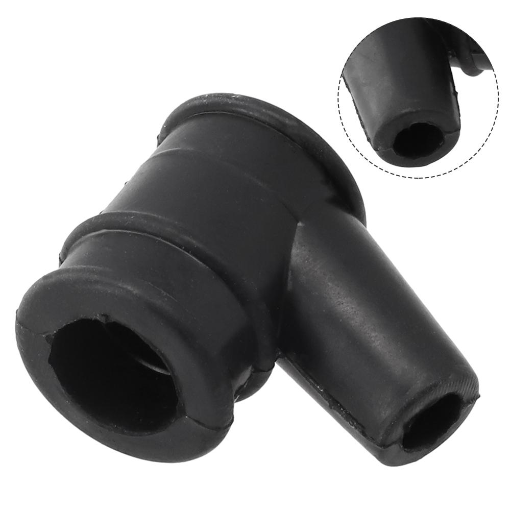 Schwarze Gummi-Kappe mit Feder für 5 mm HT für Außen-Rasenmäher, Laubbläser