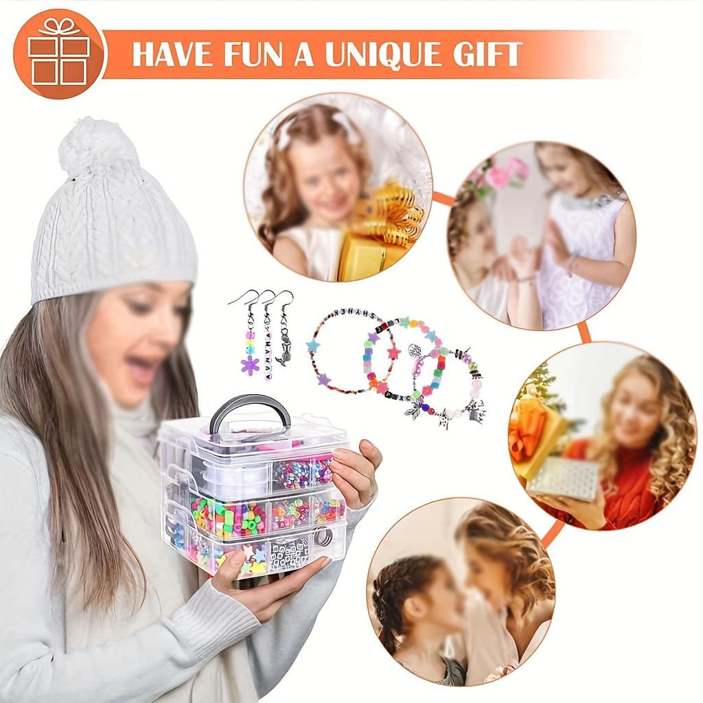 1pc 3-Tier 18-Grid Transparent Adjustable Stackable Compartment Slot Plastic Storage Box for Organizing Toys, Jewelry
