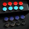 2Pcs/Set Blank Red Blue Black Button Cover Clasp For Suit Shirt Blouse Sleeve Button Decoration