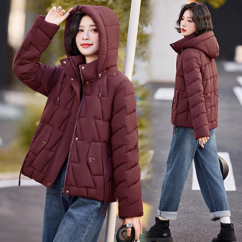 Down cotton jacket women's winter new Korean version loose padded jacket thickened fashion short cotton jacket