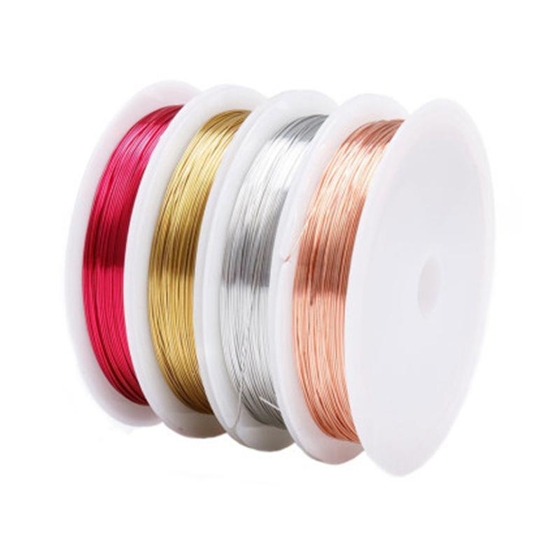 Diy Jewelry Accessories Handmade Beaded 0.3Mm Copper Wire Shape Metal Wire Beaded Steel Wire Lead