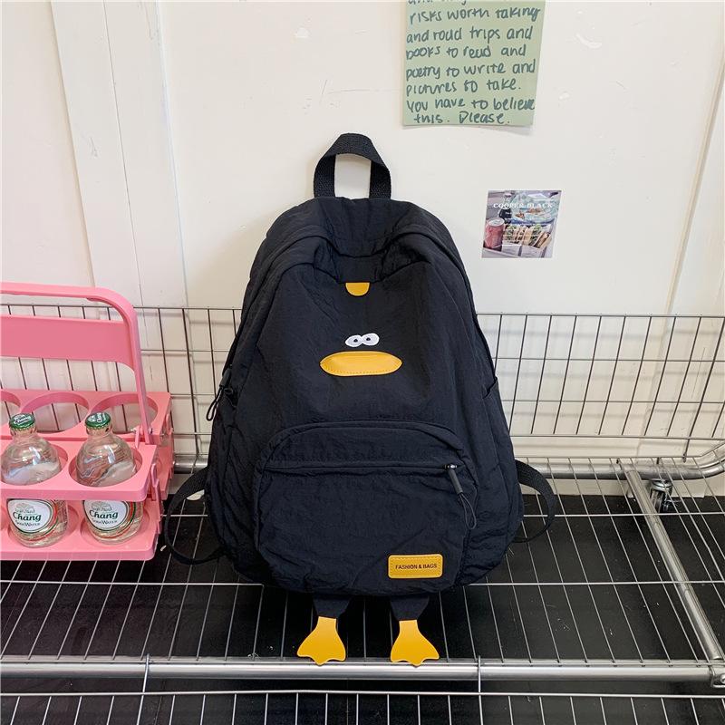 Schoolbagins Large Capacity School Bag Girls Elementary School Japanese Cartoon Super Cute Cute Duck Chicken Backpack Children's Backpack