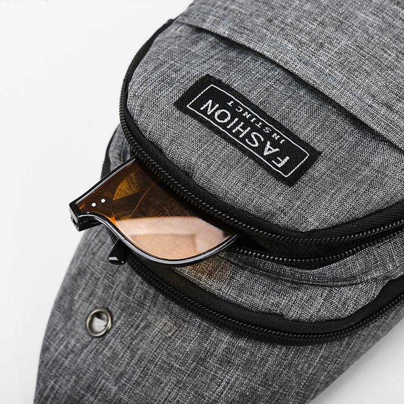 Unisex Chest Bag Simple Storage Bag Lightweight Travel Small Backpack Crossbody Bag Fashion Casual Single Should Bags