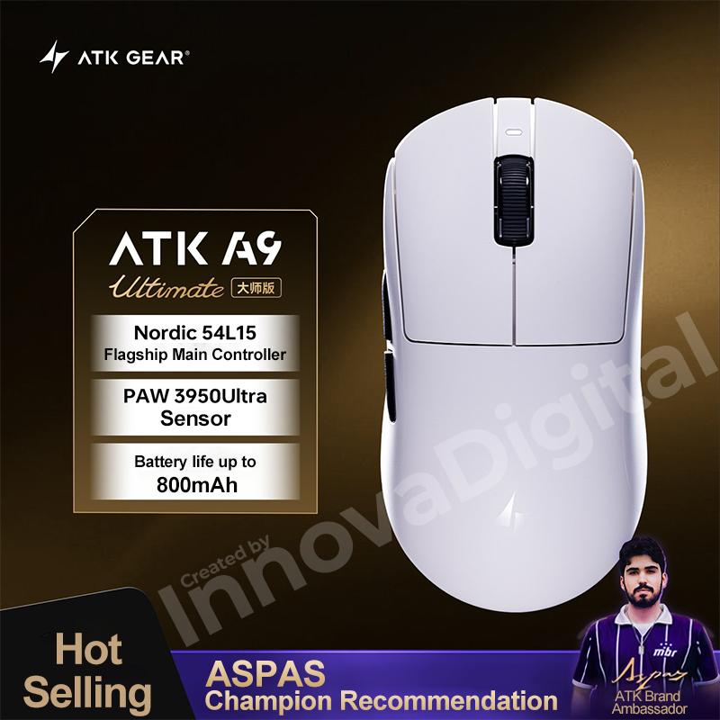 

ATK Dragonfly A9 Ultimate Wireless Gaming Mouse A9 Air PAW3950 Ultra Lightweight Ergonomic E-sports Gamer FPS Mice CSGO A9 Ultra