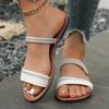 Women Slippers Summer Solid Color Flat Sandals Open Toe Outdoor Slippers New Beach Shoes Plus Size Slides Women Zapatos De Mujer