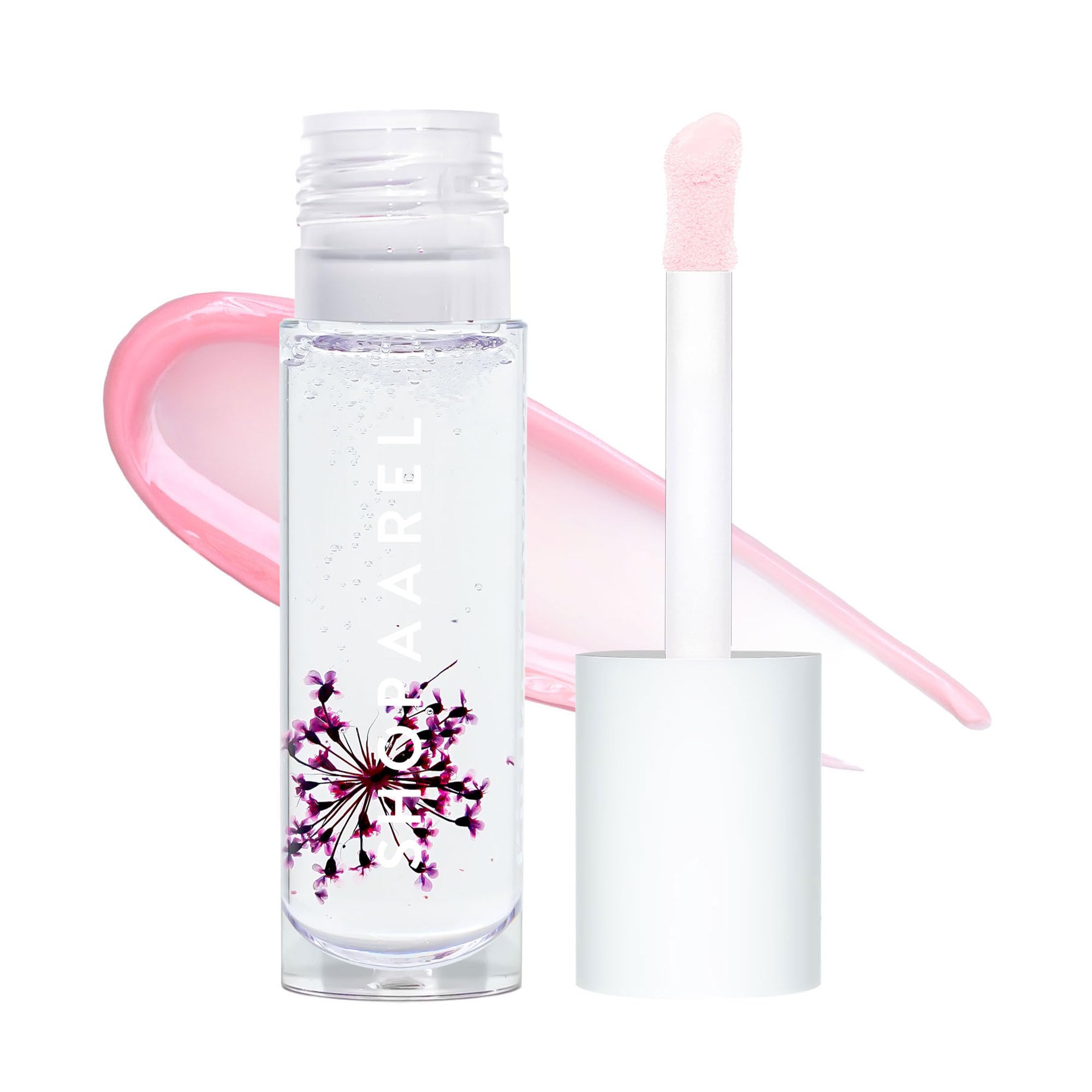 

Shopaarel Little Flower Lip Gloss, Lip Gloss, Infused with Real Flower Seed Oil and Fruit Oils, Floral Fragrance, Glossy finish, Long-Lasting, No