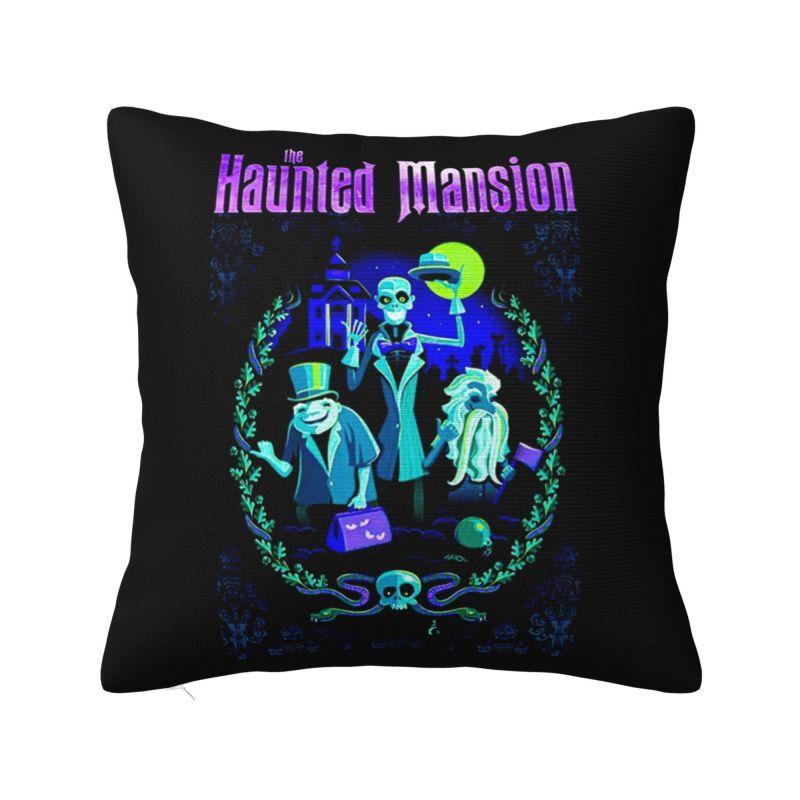 Custom Halloween Haunted Mansion Pillow Case 40x40cm Cushion Cover Decoration Salon Square Pillowcase