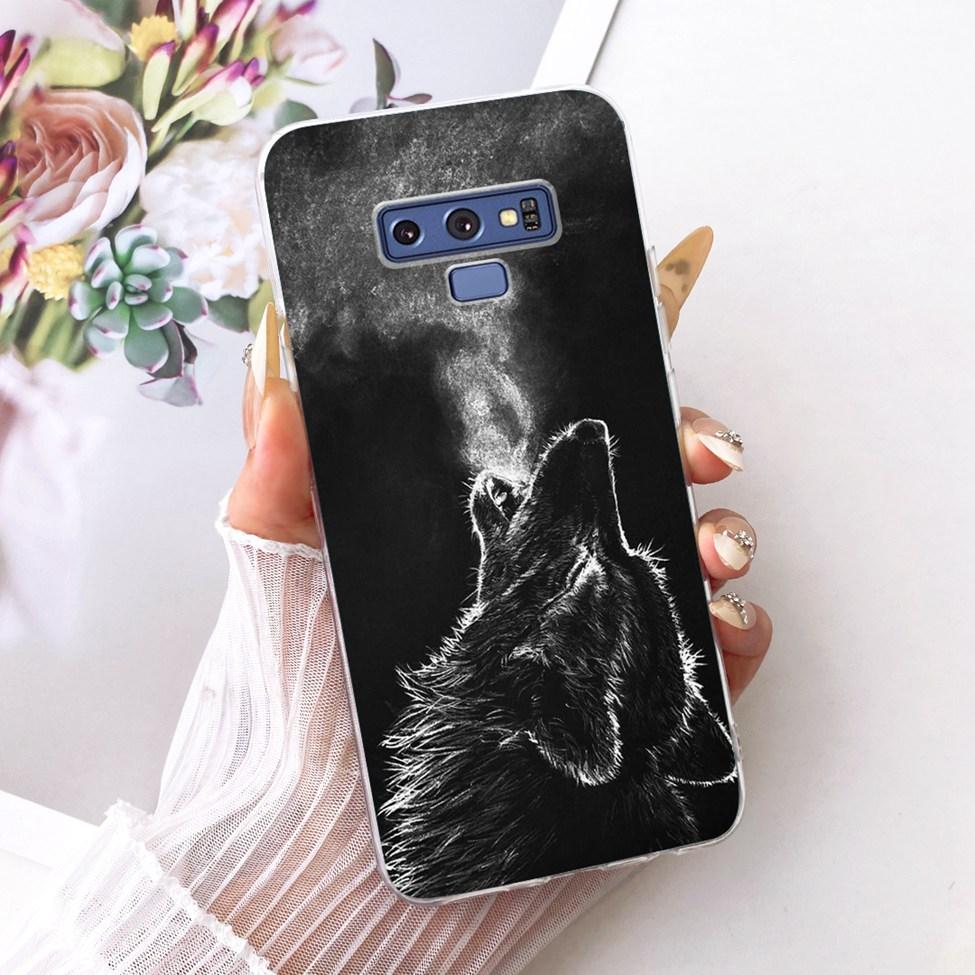 Transparent Cover For Samsung Note9 Case Cute Fashion Butterfly Funny Painted Casing For Samsung Galaxy Note9 SM-N960F SM-N9600