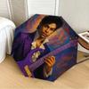 1pc Purple Prince Automatic Folding Umbrella, Portable Collapsible Design, Casual Outdoor Accessory L1202028