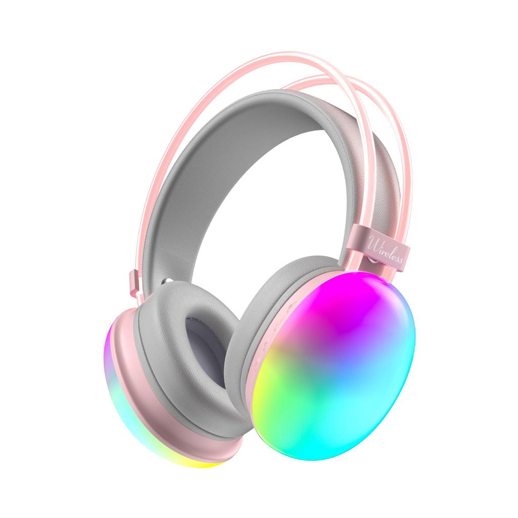 2025 YDM78 Over-Ear Bluetooth Headphones with RGB Lighting & Long Battery Life