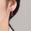 Silver Color Zircon Earrings Copper Women's Earrings Fashion Jewelry Earrings  For Women Girls
