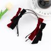 Party Girls Make Up Headdress Wash Face Hair Accessories Hair Hoop Velvet Bow Headband Hair Bands