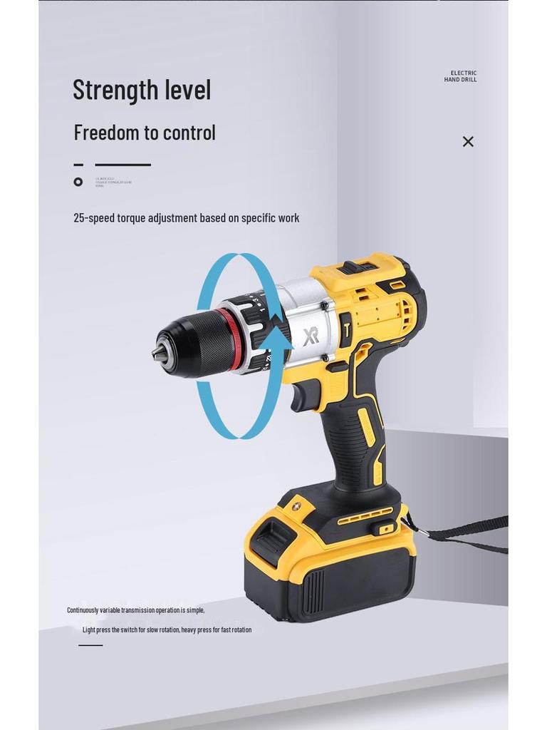 Rechargeable Multi-Functional Lithium Battery Drill & Electric Screwdriver Set for Home Use