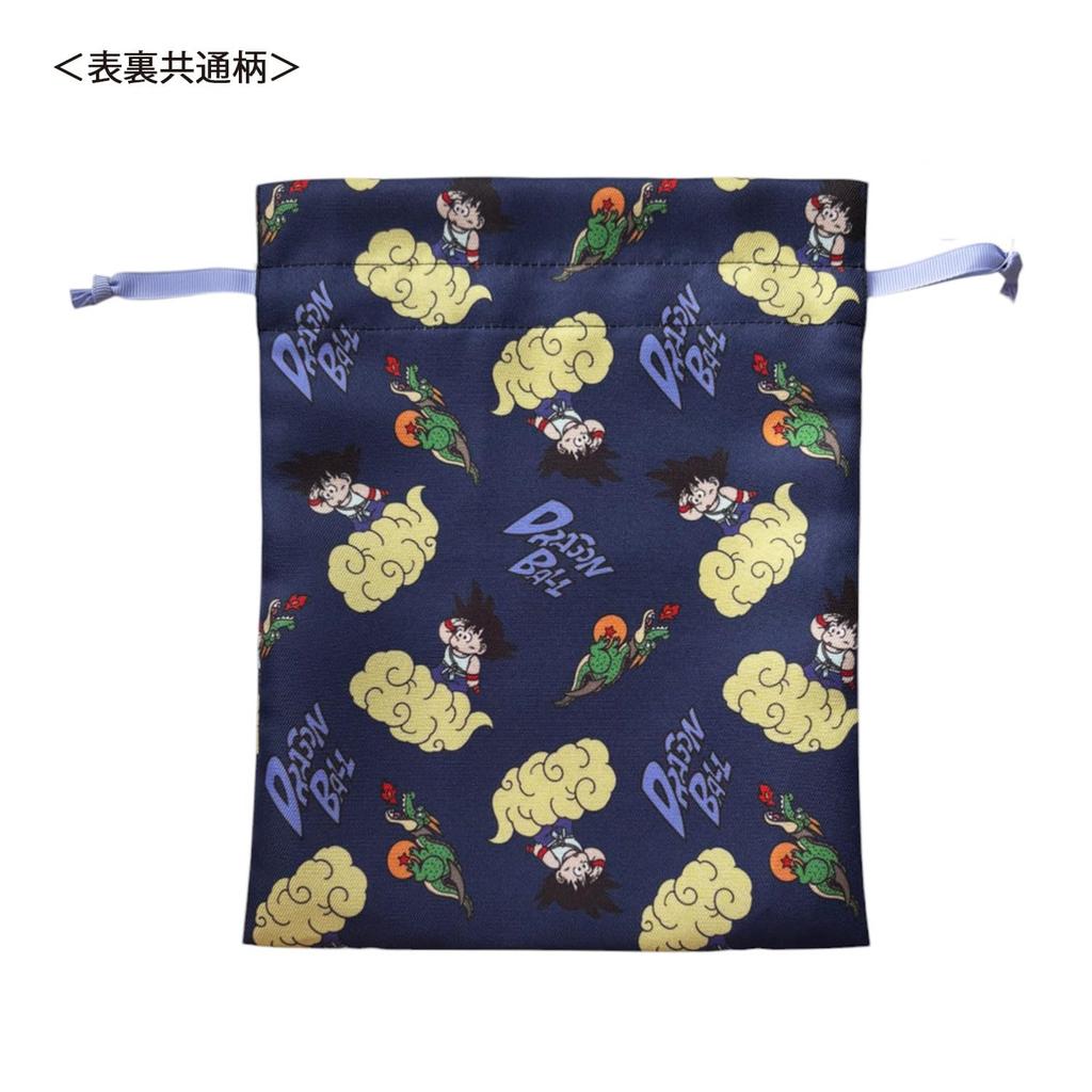Small Planet Dragon Ball Travel Drawstring Bag with Son Goku and Cloud Print