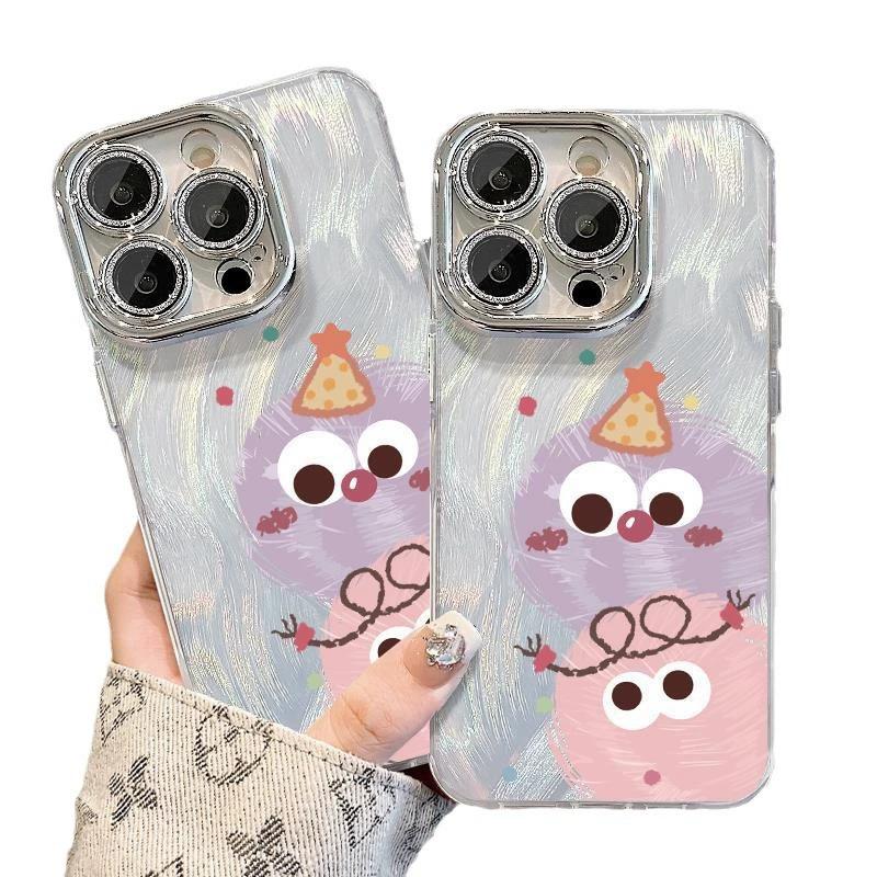 Applicable to iphone11pro little monster apple 11/11plus mobile phone case new 11 protection with glitter lens