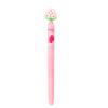 Strawberry Color-Changing Erasable Pen - Cute Heart Twist Ballpoint for Students