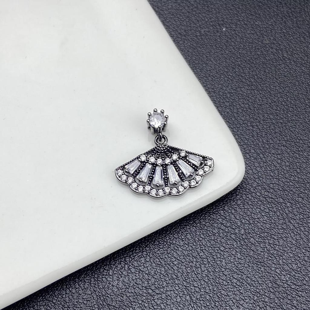 High Color Retention Chinese Style Tassel Fan Earrings for Non-Pierced Ears - Luxurious Mosquito Coil Ear Clips Jewelry