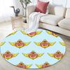 Sailor Moon5,Round Area Rug,Carpet Rug for Living Room Bedroom Sofa Playroom Decor,Non-slip Floor Mat