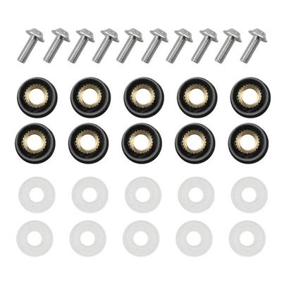 Motocykl šrouby šrouby upevňovací prvky Sada kapotáže 5 mm šrouby čelního skla matice Sada šroubů kapotáže šrouby upevňovací prvky 10ks