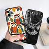 CJ25 Cartoon Art Owl Soft Shell Phone Case for Samsung Galaxy S20 S21 S22 Ultra FE + Plus A21S A22 A24 A25 A26 A30 A30S A31