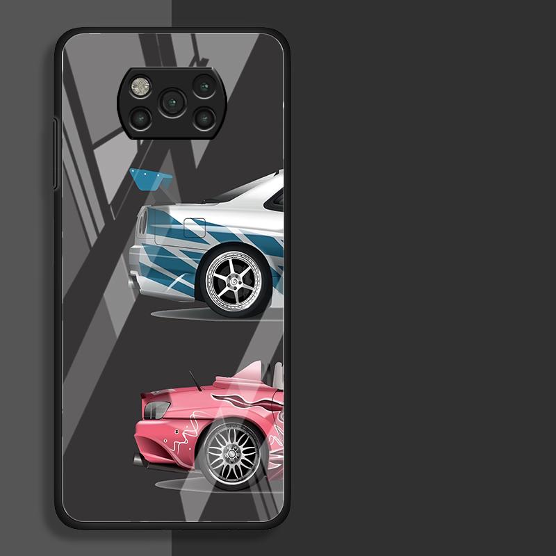 Case for Xiaomi Poco X6 M3 M4 X4 C40 X3 Pro F4 F3 M5 F5 X5 X7 Pro Phone Cover Cool Car
