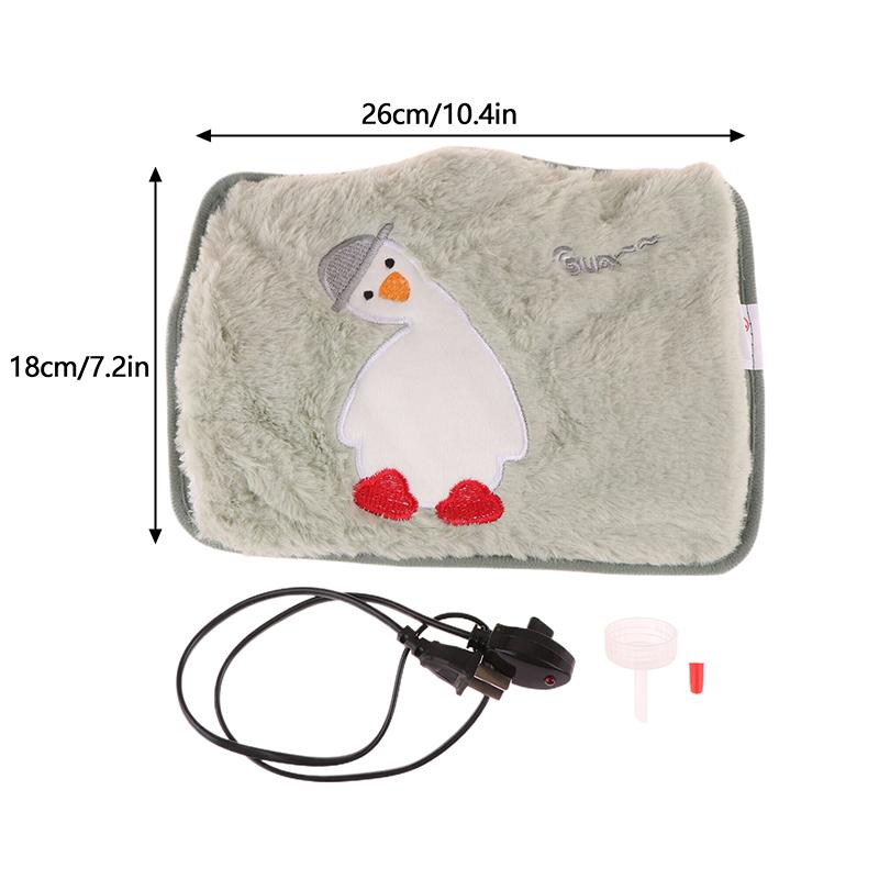 Reusable Electric Hot Water Bag Soft Winter Hand Warmer Hot Water Bottle Rechargeable Warm Hand Pocket Christma Gift