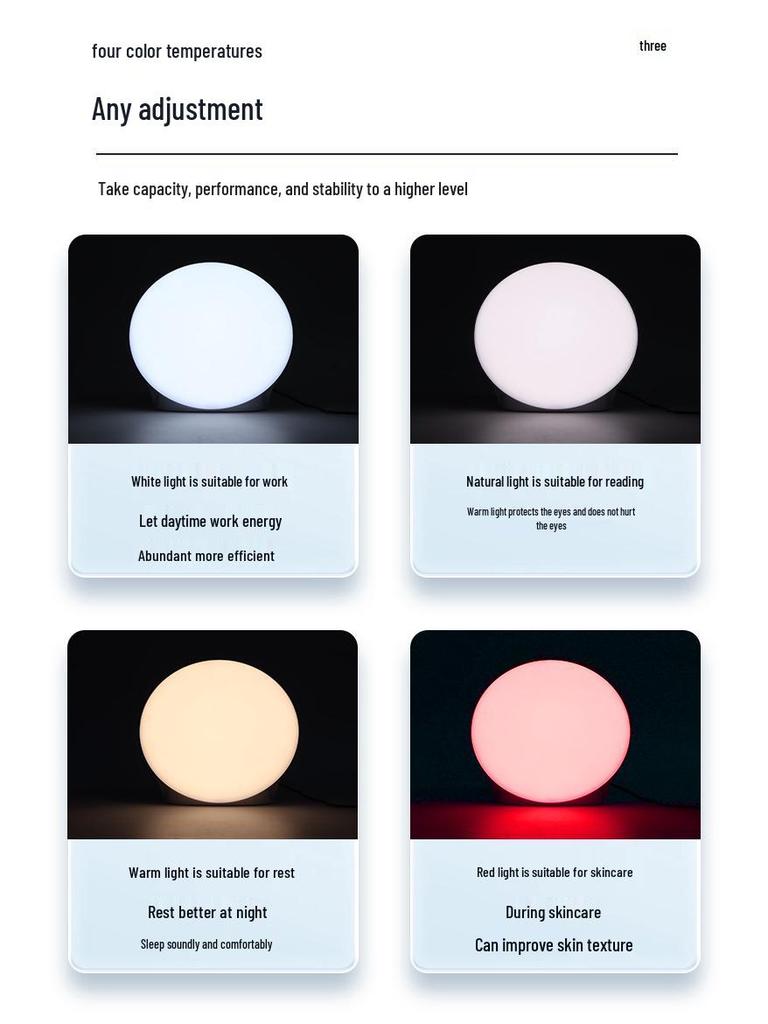 Sad Mood Light Therapy Lamp: Red Light for Seasonal Depression Relief