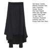 Winter Skirt Leggings Irregular Fake Two-Piece Design Velvet Lined Women Culottes High-waisted Stretchy Culottes