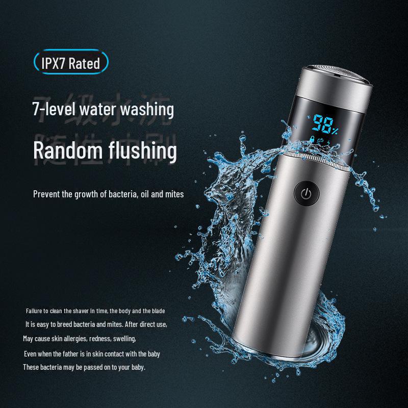 Portable 8D Power Bank Electric Shaver: Fast Charging, Single Head, Travel Friendly