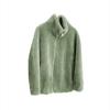 Women's Winter Double-Sided Fleece Coat: Thickened Stand Collar Cardigan Sweater with Zipper