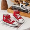 Spring/Autumn Canvas Velcro High-Top Shoes for Toddlers - Unisex Skate & Sports Shoes