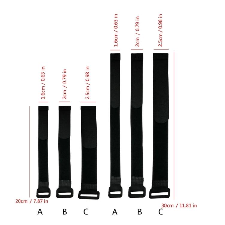 10Pieces Drones Battery Straps with Buckle for Firm Hold and Efficient Operation in Racing Drones