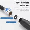 1.5M 2M 3M Silicone Shower Head Hose Flexible Anti-Winding Pipe High Pressure Powerful Shower Tube Bathroom Faucet Accessories