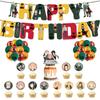 X Family Spy Balloon Party Decoration Banner Birthday Supplies Anime Cake Topper