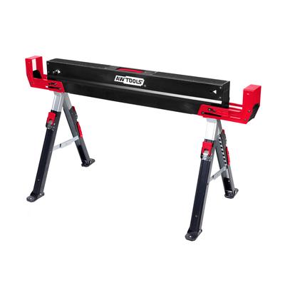 Awtools Caballete Soporte Caballete Ajustable Mano. 98-115Cm Alt. 62-82Cm 600Kg