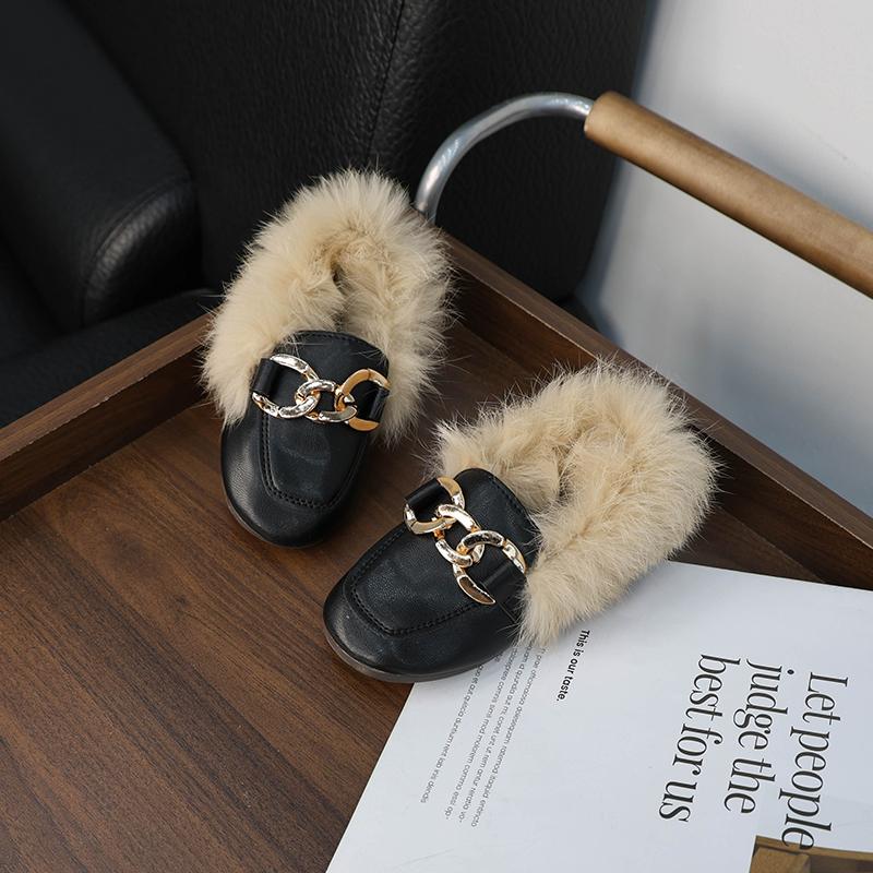 Klasické zimní dětské boty pro chlapce Teplé nadýchané Dívčí Bavlněné boty Módní ploché Všestranné Dětské Běžné Boty Jednoduché Měkké