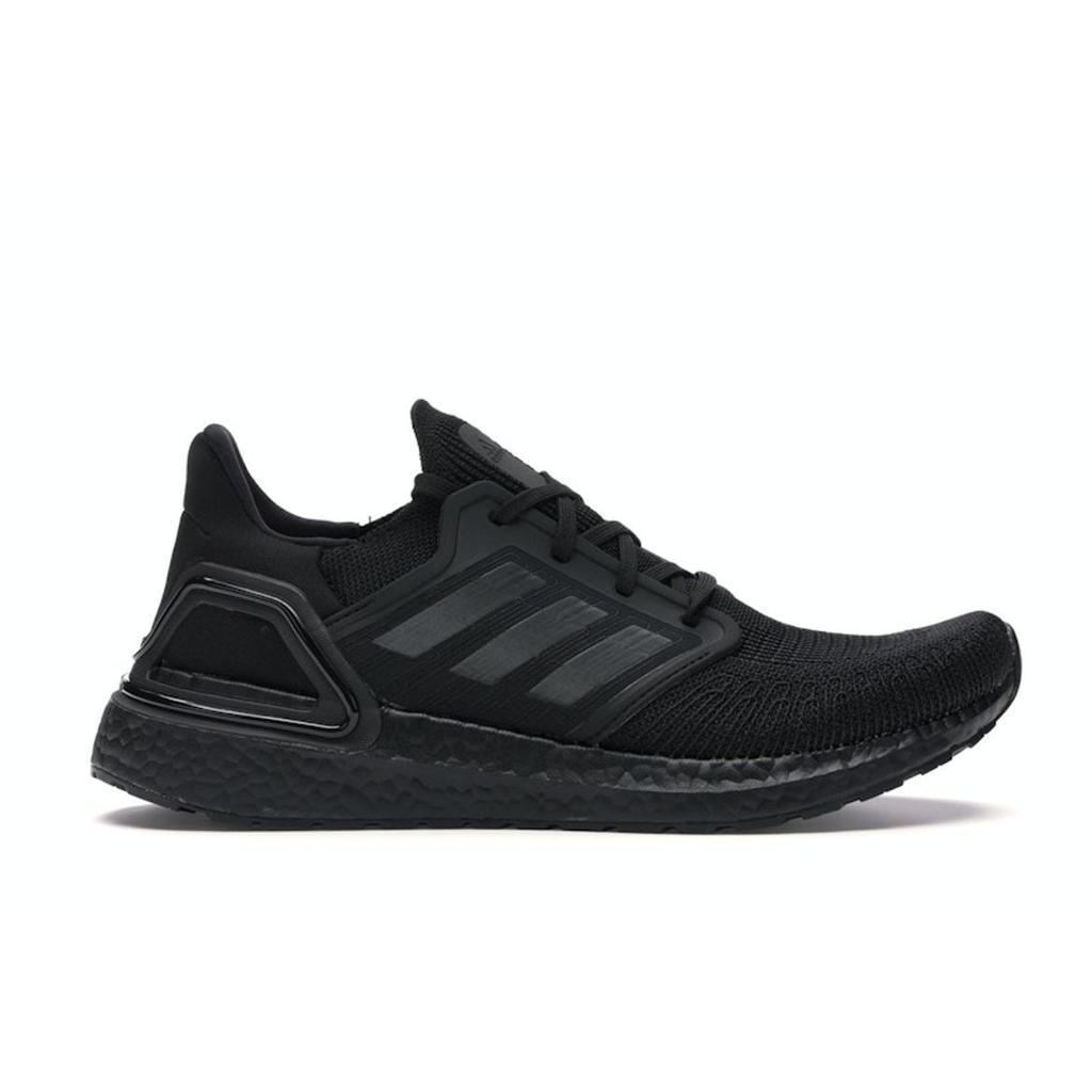 Adidas UltraBoost 20 Potrójna Czerń Sneakersy Unisex Core-Black Szary-Czwórka Solar-Red EG0691