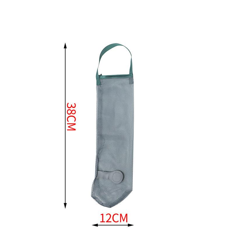 Reusable Kitchen Hanging Mesh Bag Breathable Wall-mounted Garlic Onion Hollow Mesh Bag Home Storage Artifact Kitchen Accessories