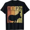 Flodhäst Periodiska systemet Element Flodhästälskare Hippopotamus Retro T-shirt