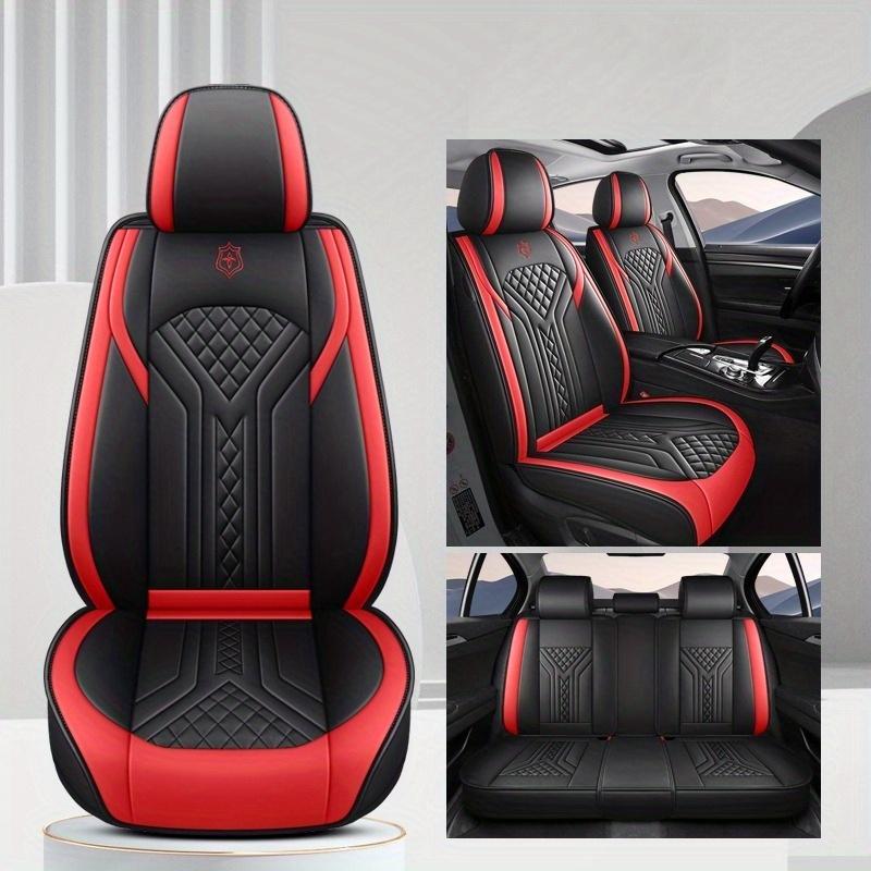 All-Season Universal Car Seat Cushion, Full-Coverage Car Seat Cover, Wear-Resistant Faux Leather Car Seat Cover, 5-Seater Car Cushion