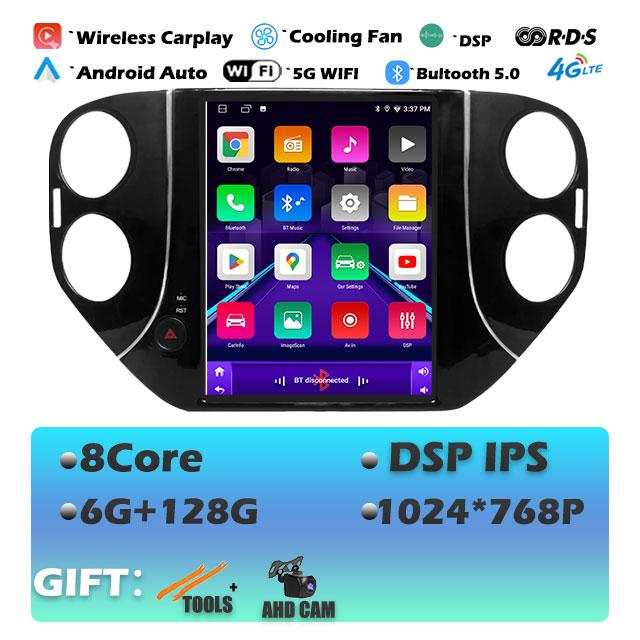 IPS For Volkswagen Tiguan 1NF  2007 -2016 Android 14 Car Radio Multimedia Video Player Navigaion Head Unit Stereo 2Din Audio