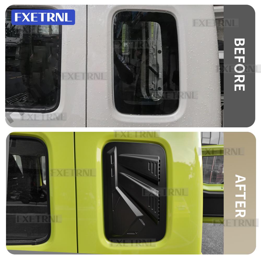 For Suzuki Jimny Nomade 5-Doors 2023 2024 2025 Matte Black LHD RHD Car Rear Window Windshield Side Shutter Cover Accessories