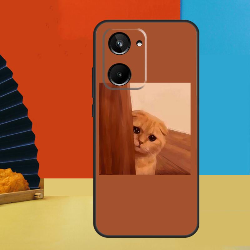 Crying Cat Memes For Realme 11 9 10 12 Pro Plus C55 C53 C51 C33 C31 C30 C25s C21Y C15 C11 GT3 GT Neo 5 Case
