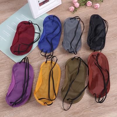 Polyester Blackout Eye Mask Sleeping Eye Mask Color Disposable Travel Eye Mask