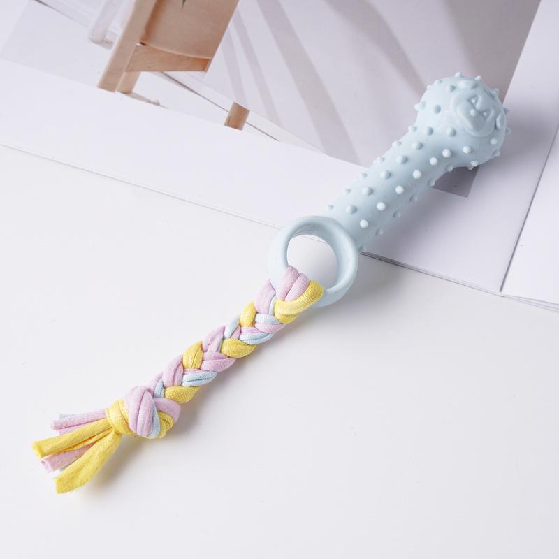 Durable TPR Dog Teething Stick: Bite-Resistant, Self-Play, Boredom Relief Toy