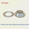 Bright Silver Buckle Metal Grommet for Luggage, Leather Clothing, Advertising, and Curtain Fabrics