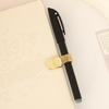 1pcs Metal Pen Clip with Spring Securely Holds Notebook Paper Minimalist Desktop Organizer Ideal for School and Office Use