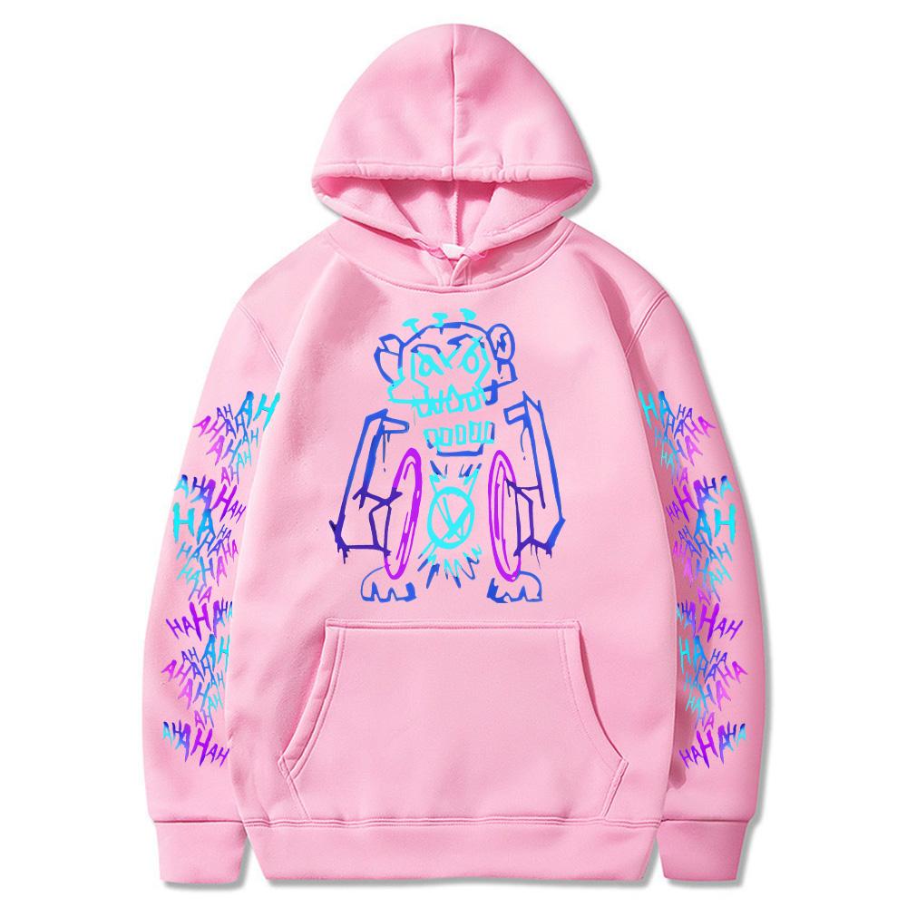 Monkey Graffiti Sweatshirt Arcane Jinx Hoodies Unisex Two Sides Street Sportswear Harajuku Grunge Aesthetic Pullovers