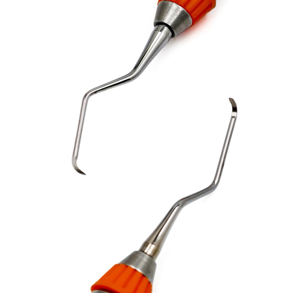 Mini 440C Material Hohe Qualität Dental Gracey Küretten Parodontaler Scaler Edelstahl Parodontale Knochenküretten Perio Dentales Instrument