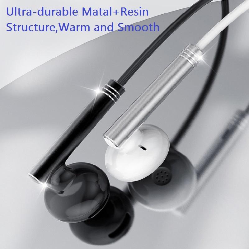 Type C&3.5mm For Live Broadcast Karaoke Clip On Earphones Portable In-ear Headsets HD Mic Hifi Sound Gamer Earphones for Samsung